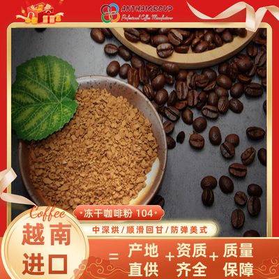 越南进口冻干速溶咖啡粉原料104